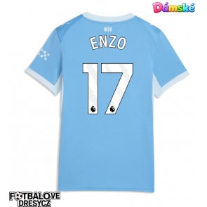 Manchester City Enzo Fernandez #17 Dámské Domácí Dres 2026-27 Krátký Rukáv